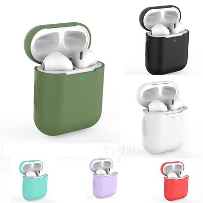 Soft Silicone Earphone Case For Apple Airpods 2 Accessories