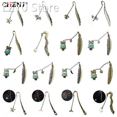 15 Styles Luminous Owl Bookmark Label Read Maker Feather Boo