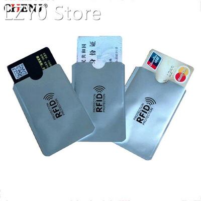 10pcs Aluminum Foil Anti-degaussing Card Cover RFID Shieldin