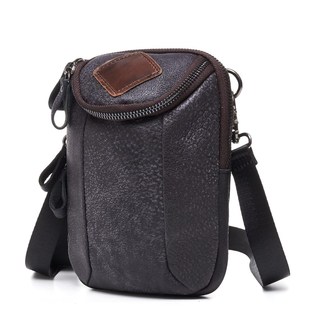 JOYIR Genuine Leather Sports Casual Men's Waist Bags Outdoo