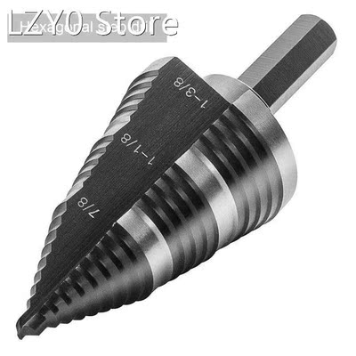 1Pcs Hex Shank Step Drill Bit Set HSS M2 Wood Drilling Condu