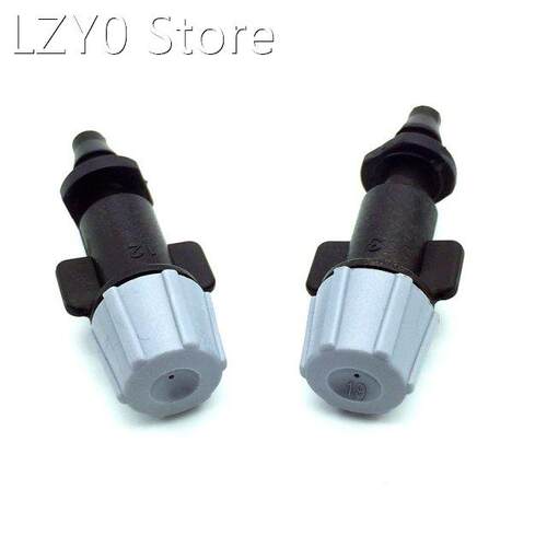 100 Pcs Gray Nozzle Misting Sprinklers Micro 1/4 barbed Gar