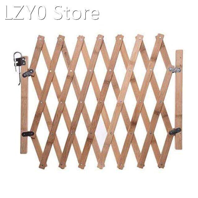 43-inch Wide 18-inch Tall Dog Gate Wood Pet Gate for House D