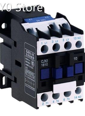1PCS CJX2-1210 IP20 3 Phase Motor Contactor Relay 12A 3P 3 P