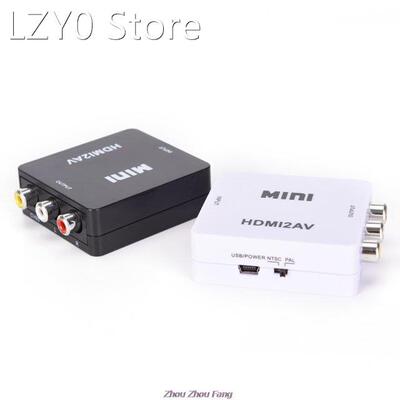 HDMI-compatible TO AV Scaler Adapter HD Video Converter Box