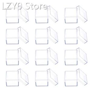 12pcs Clear Acrylic Square Cube Candy Box Treat Gift Boxes C