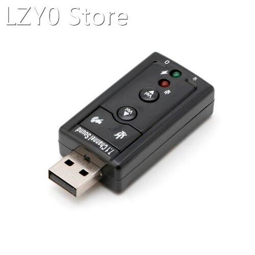 External USB Sound Card Adapter Virtual 7.1 USB 2.0 Speaker