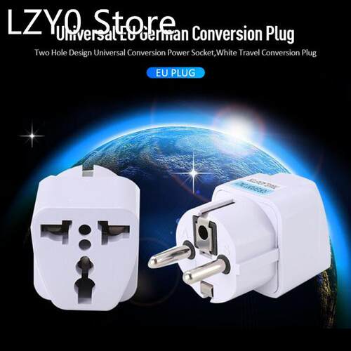 Universal EU German Conversion Plug Adapter 250V 10A 800W Eu