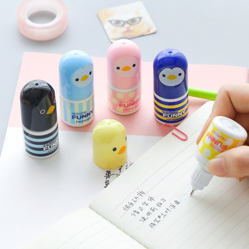 Cartoon Correction Fluid Corrector Tape Fluid Kawaii  Tool C