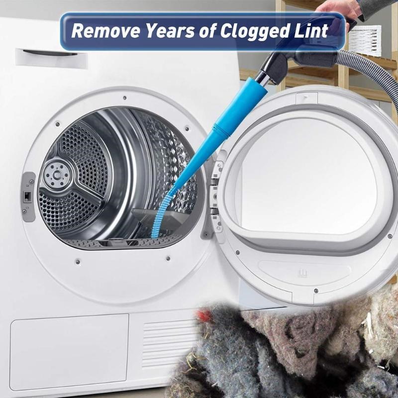 3pcs Clothes Dryer Lint Vacuum Hoses 1M Dust Removal Extens