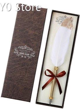 Vintage Quill Dip White Feather Pen Fountain Pens Calligraph