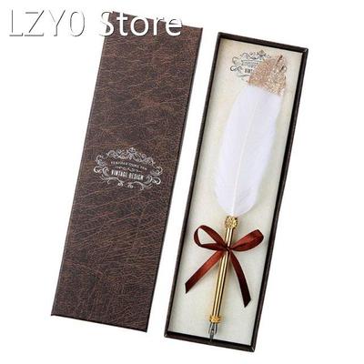 Vintage Quill Dip White Feather Pen Fountain Pens Calligraph