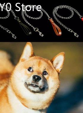 Pet Dog Leash Lead Heavy Duty Bite Proof Chain Training Leas