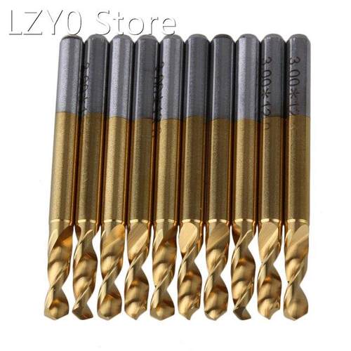 10x3.175mm Tungsten Coated Carbide Micro Titanium Drill Bits