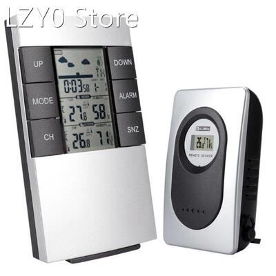 Wireless Weather Station Alarm Clock Indoor Outdoor Thermome