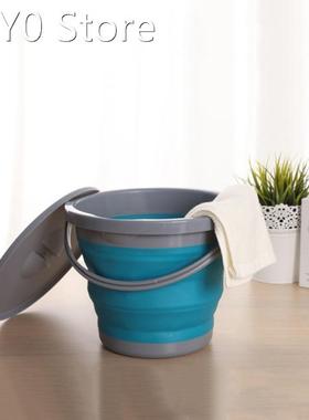 5L Folding Thicker Silicone Buckets For Kitchen Bathroom Sto