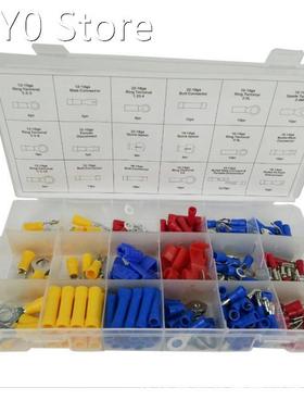 160Pcs 24value Assorted Insulated Electrical Wire Terminals