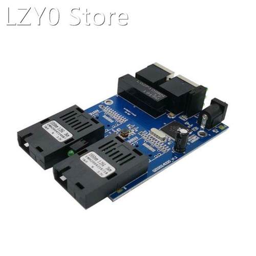 Gigabit Ethernet Fiber Switch 2 RJ45 UTP 2 SC Fiber Gigabit