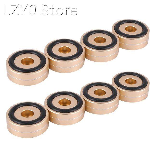 8PCS Turntable Isolation Feet Pads Aluminum Speaker Spikes S