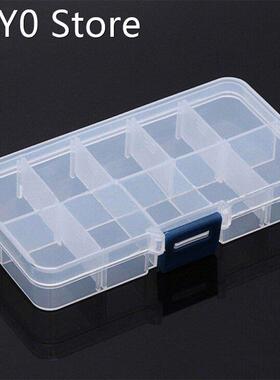 10 Grids Adjustable Transparent Plastic Storage Box for Smal