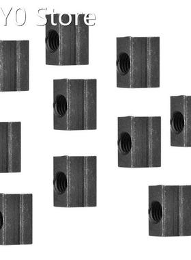 10 T-Nuts with M8 Threaded T-Nuts Made of 45 Steel Installed