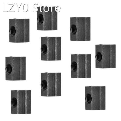 10 T-Nuts with M8 Threaded T-Nuts Made of 45 Steel Installed