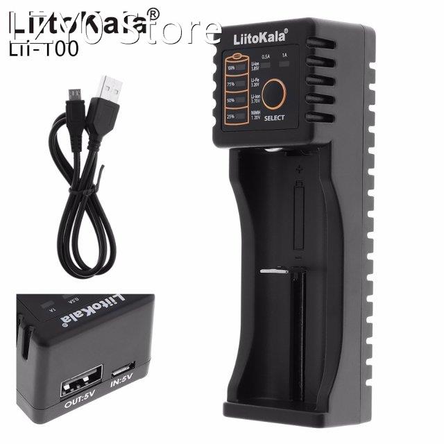 Liitokala Lii-100 USB Smart Charger with LED Indicator for 1