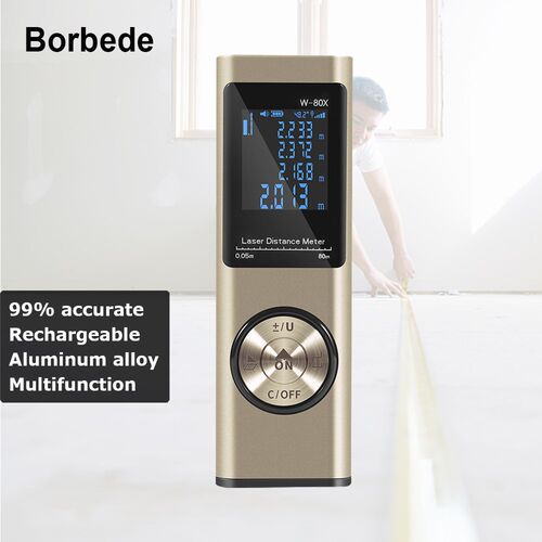Laser Distance Meter Rangefinder SB Rechargeable 40m 60m 80m
