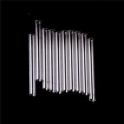 10Pcs/Set Transparent Tubes 100mm Long Thick Wall Test Tube