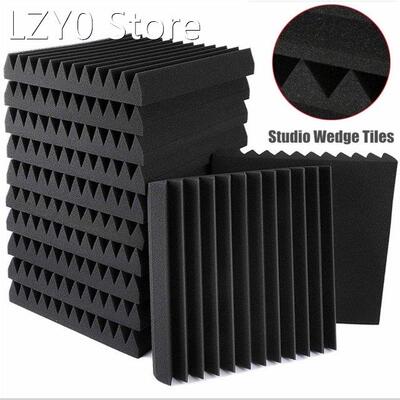 6pcs Acoustic Wall Panel Tiles Studio Sound Proofing Insulat