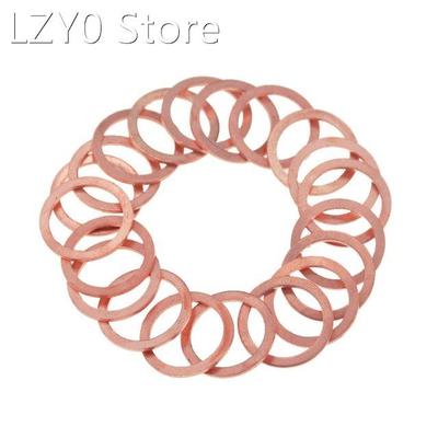 20PCS/Pack Solid Copper Washer Flat Ring Gasket Sump Plug Oi