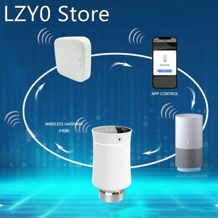 ZigBee Radiator Actuator APP Remote Control Programmable Tem