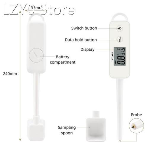 High-precision Salinity Meter Food Brine Salinity Kitchen So