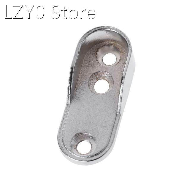 2pcs Wardrobe Clothes Tube Support Closet Rod Pole End Brack