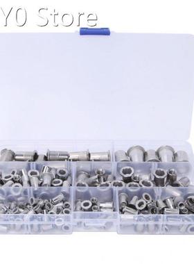 165Pcs M3~M10 Pull Rivet Nuts Rivetnuts Stainless Steel 304