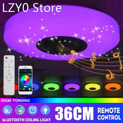 200W Modern Colorful LED Ceiling Lights 36CM Home Lighting A
