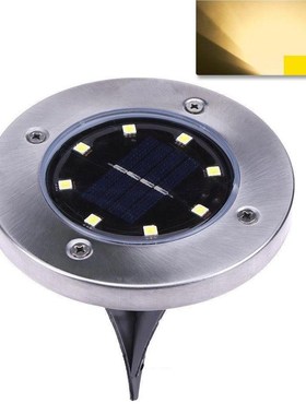 8/10 LED Solar Floor Light IP67 Waterproof Outdoor Solar Pow