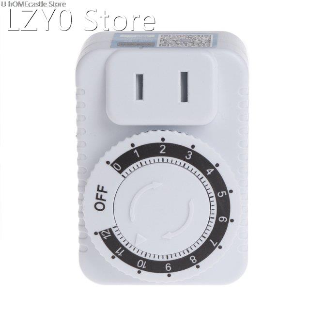 AC 220V 12 Hour Mechanical Wall Plug Switch Timer Socket Hom