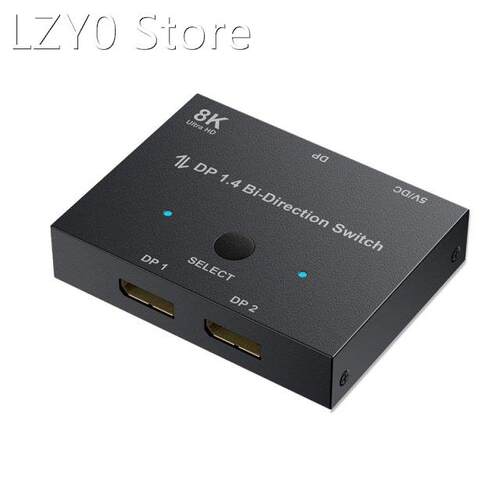 Displayport Switch, 8K Bidirectional DisplayPort 1.4 Switch