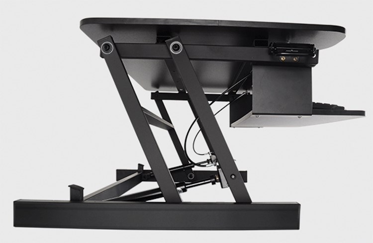 Easyp Computer Desk with Handle Sit Stand Desk Riser Foldabl
