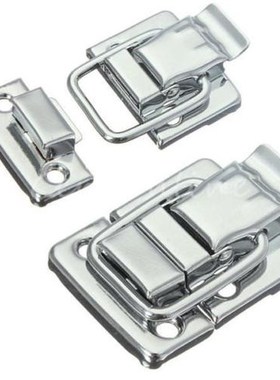 10Pcs Silver Fastener Toggle Latches Catch Chest Suitcase Bo
