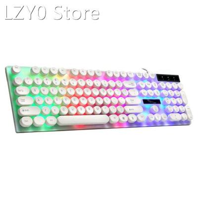 Mechanical Keyboard Wired 104 keys Keycaps Gaming Keyboards
