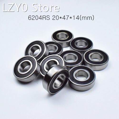 1pcs 6204RS 20*47*14(mm) free shipping chrome steel rubber