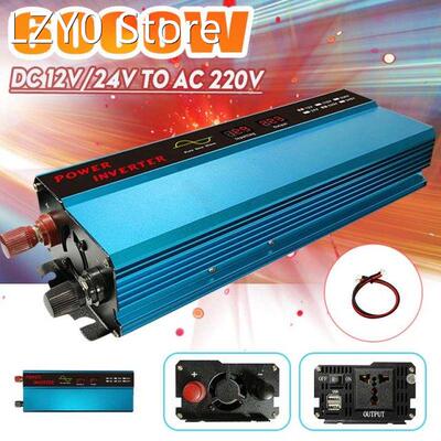 Pure Sine Wave Inverter Solar Power 6000W Peak DC 12V/24V To
