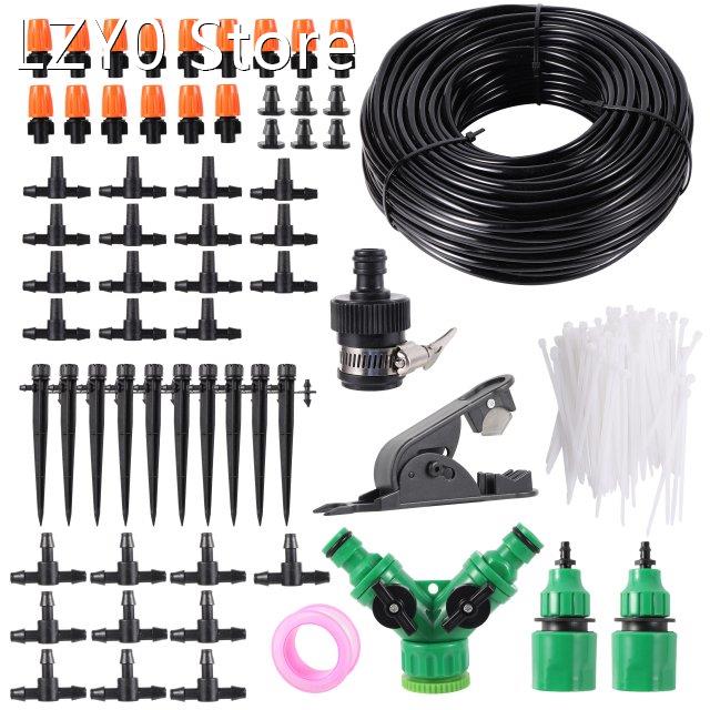 Garden Irrigation Misting System Sprayer Kit Cooling Dust Re