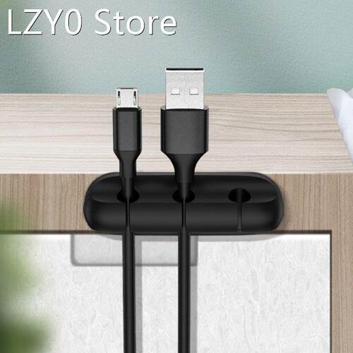 Silicone USB Cable Organizer Wire Winder Desktop Tidy Manage