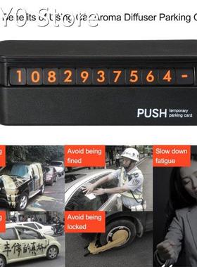 Temporary Parking Card Plus Car Aroma Diffuser Hidden Mobile