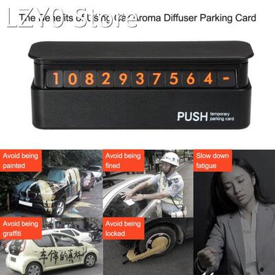Temporary Parking Card Plus Car Aroma Diffuser Hidden Mobile