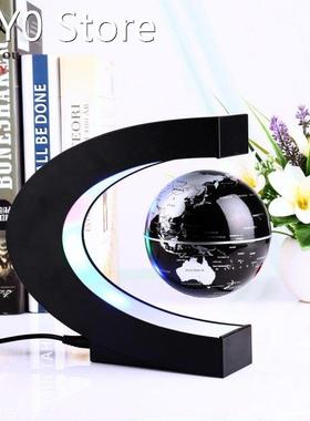 Novelty C Shape LED World Map Floating Globe Magnetic Levita