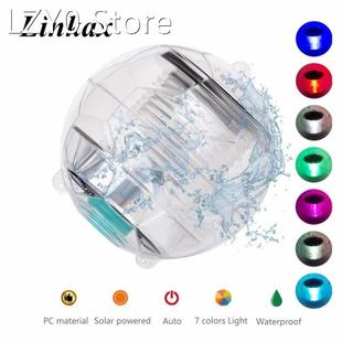 Solar Powered Waterproof Underwater Lights 7colors Changing